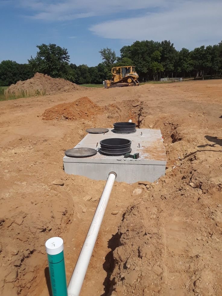 Septic tank installation on-site by Dream Home Mover