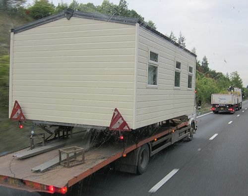 Mobile home delivered on site by Dream Home Mover